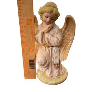 Atlantic Mold Nativity Angel Figure Ceramic Large Vintage 1970s Christmas READ